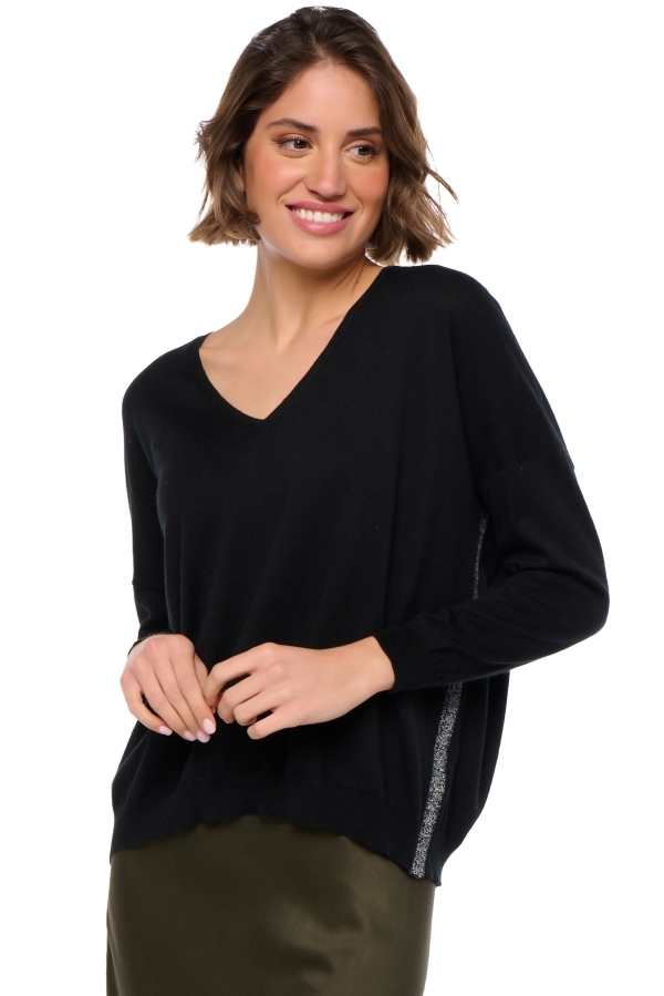 Cashmere & Cotton ladies spring summer collection sanaa black s2